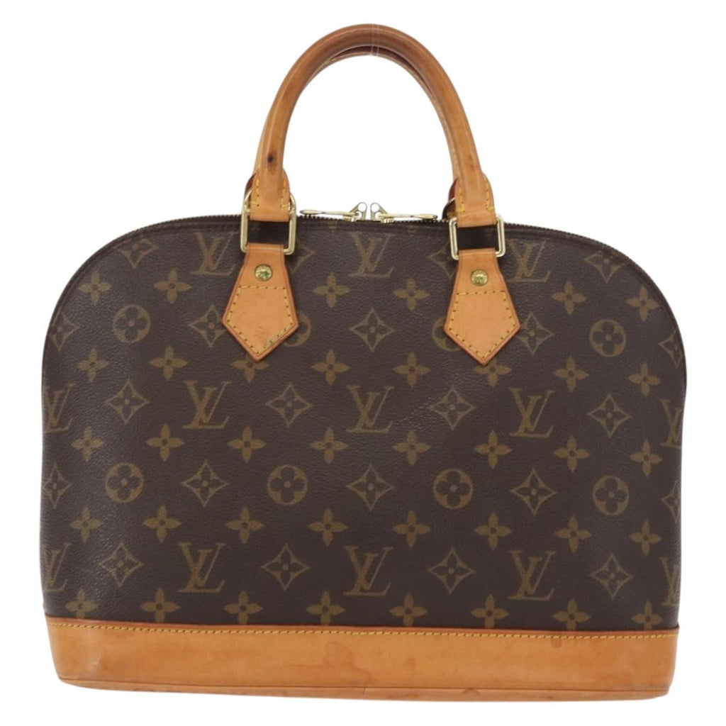 Louis Vuitton Alma Handbag Monogram Canvas Brown Canvas Handbag