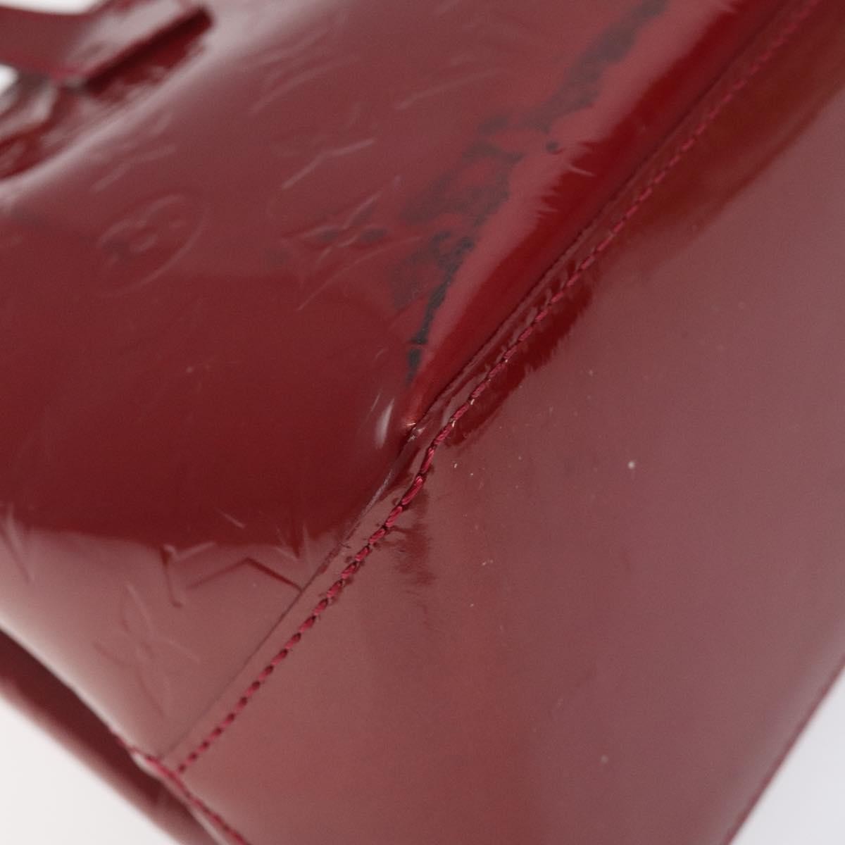 Louis Vuitton Wilshire Handbag Monogram Vernis Red Patent_Leather Handbag
