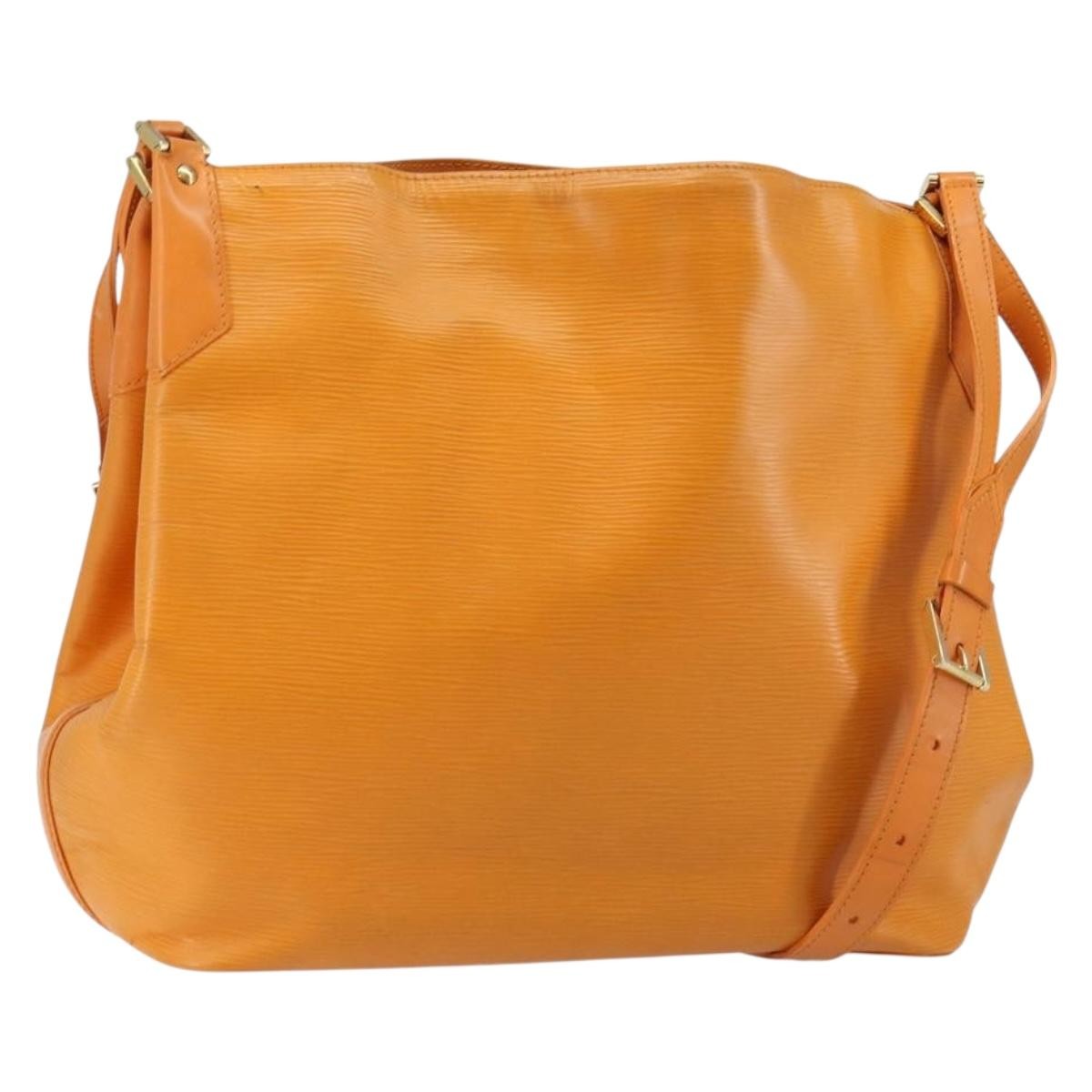Louis Vuitton Mandara Handbag Epi Leather Orange Leather Shoulder Bag