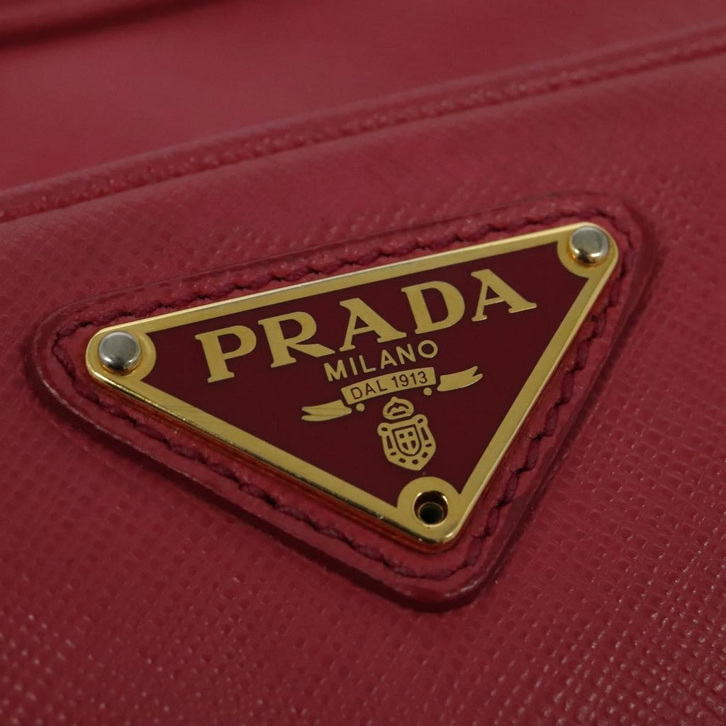 Prada Front Pocket Crossbody Bag Saffiano Leather Pink Leather Shoulder Bag Bag