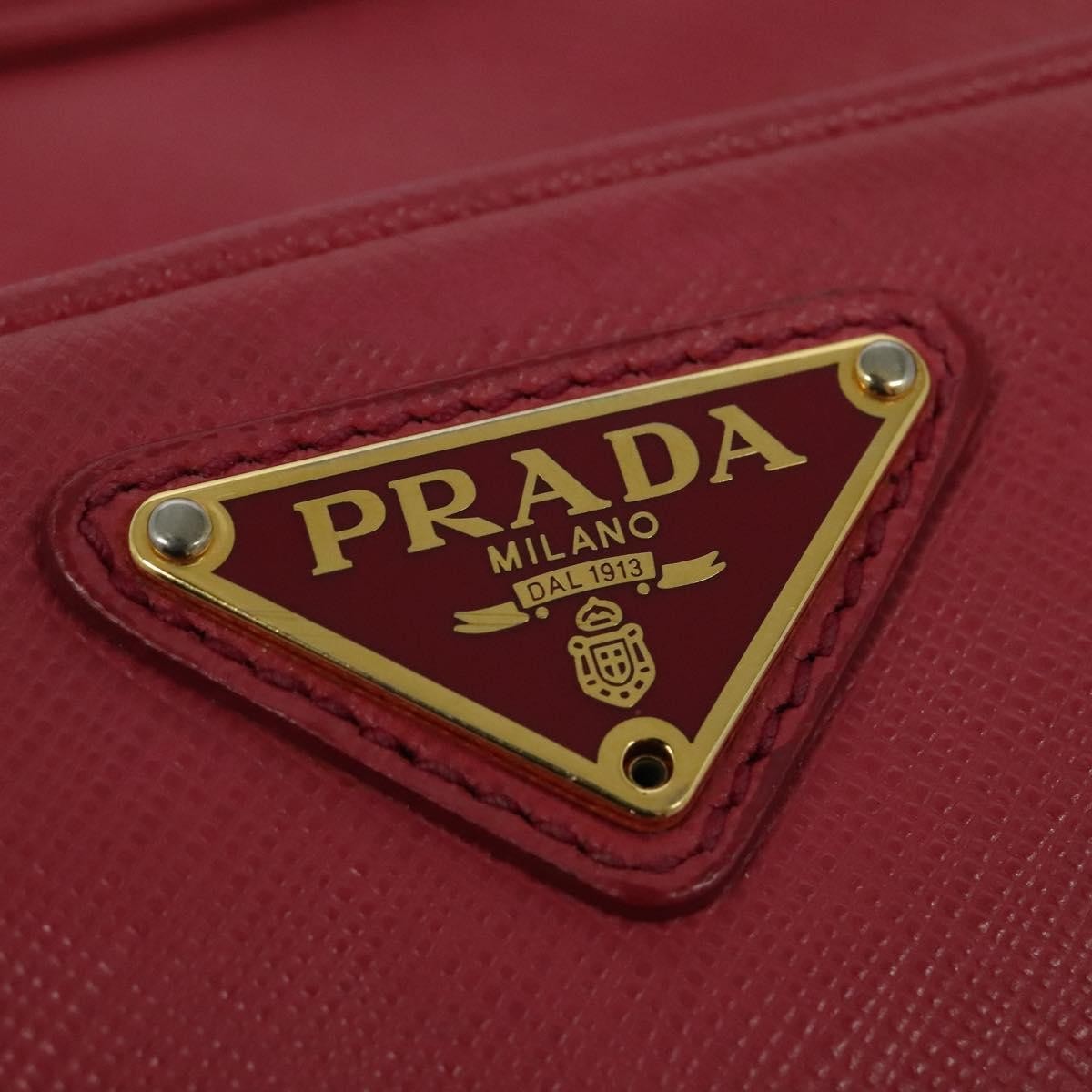 Prada Front Pocket Crossbody Bag Saffiano Leather Pink Leather Shoulder Bag Bag