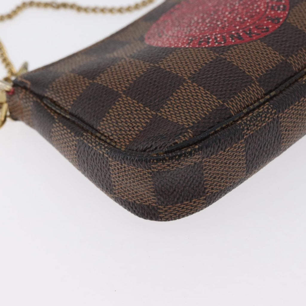 Louis Vuitton Pochette Accessoires Limited Edition Damier Brown Canvas Clutche & Pouche Bag