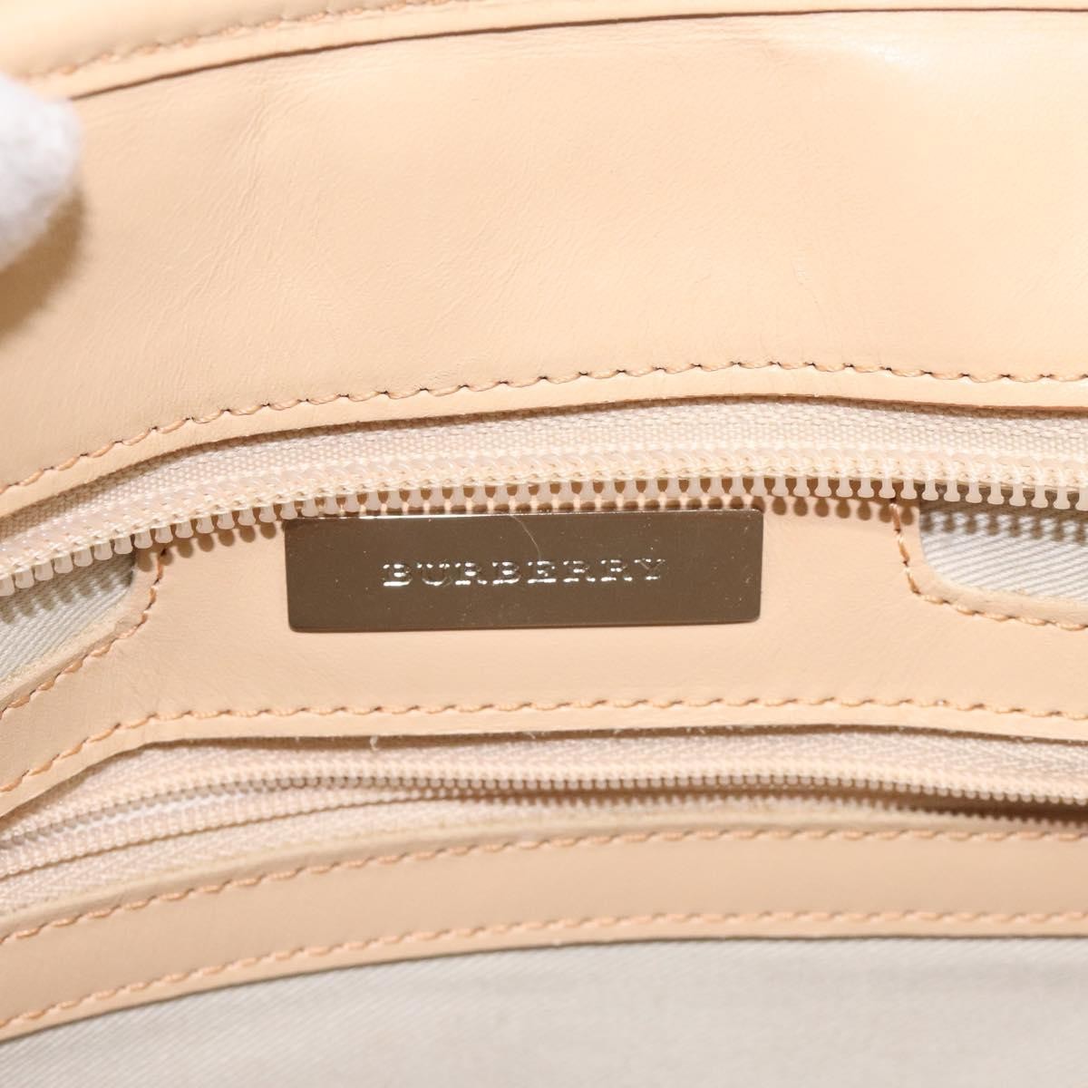 Burberry Nova Check Tote Canvas And Leather Beige Canvas Tote Bag