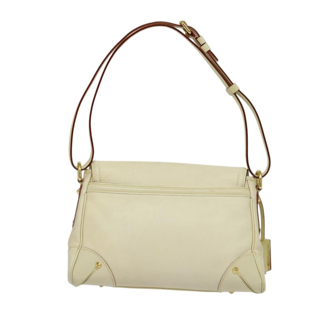 Louis Vuitton Suhali L'essentiel Handbag Leather White Leather Shoulder Bag
