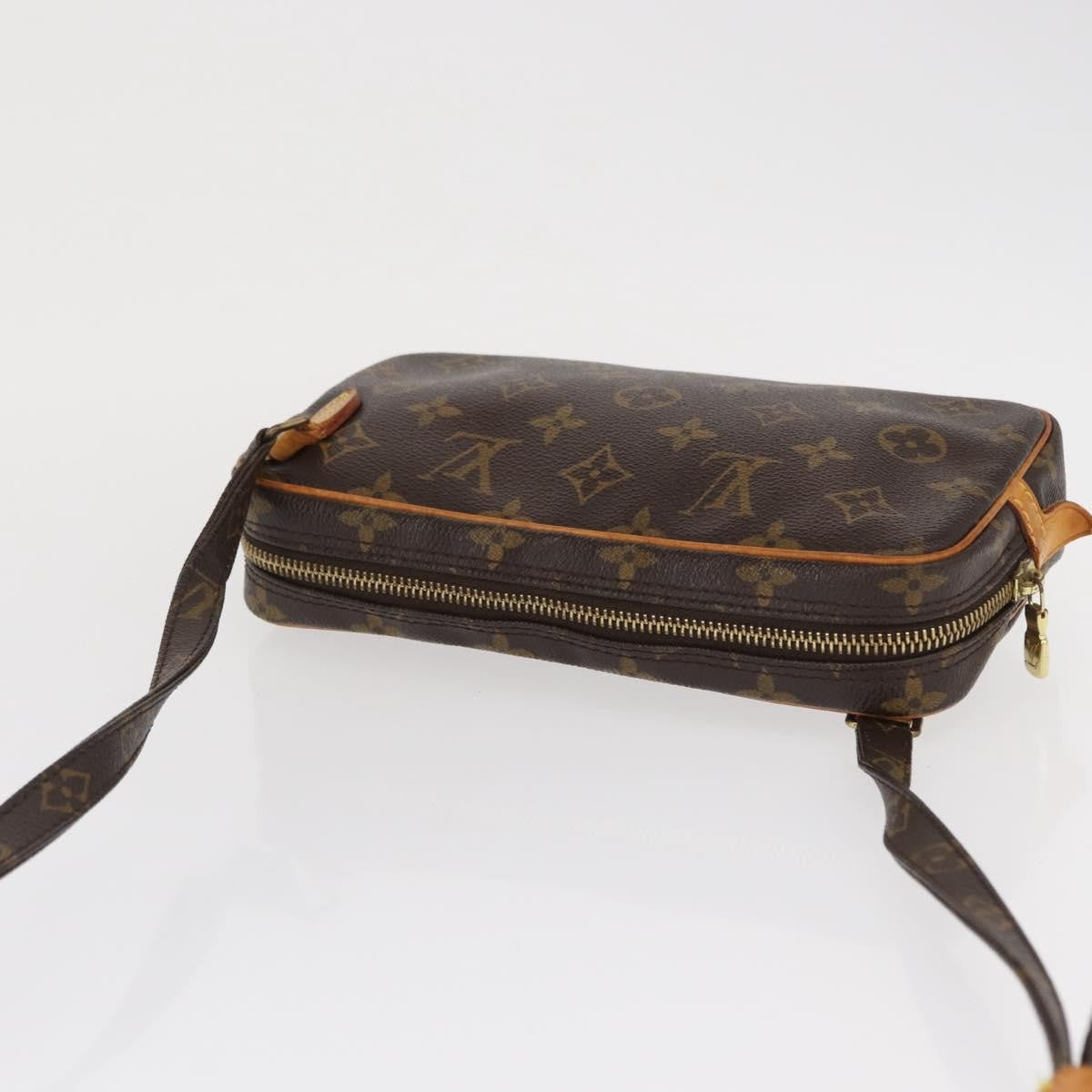 Louis Vuitton Pochette Marly Bandouliere Bag Monogram Canvas Brown Canvas Shoulder Bag