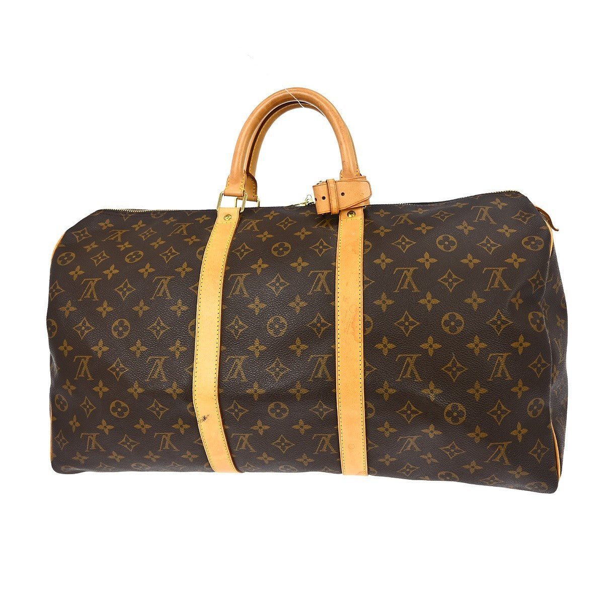 Louis Vuitton Keepall Bag Monogram Canvas Brown Canvas Travel Bag
