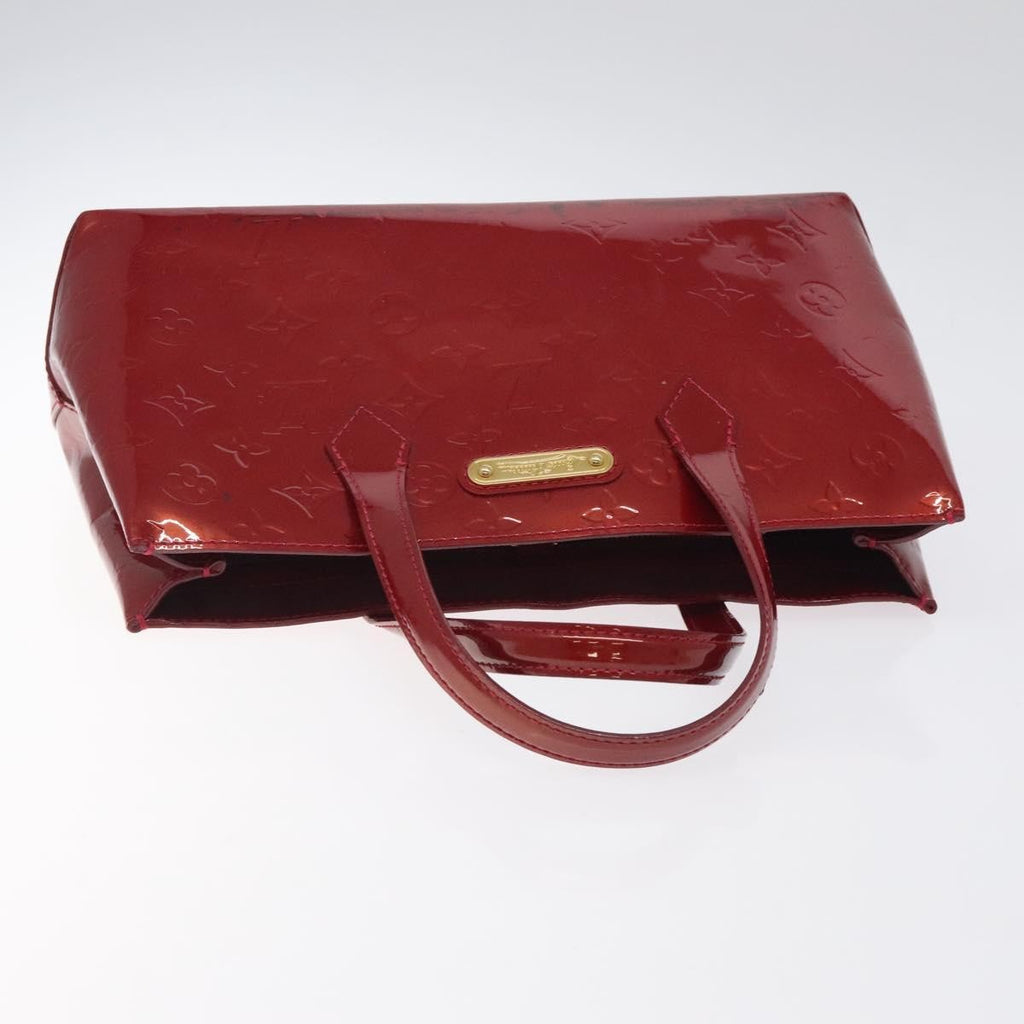 Louis Vuitton Wilshire Handbag Monogram Vernis Red Patent_Leather Handbag