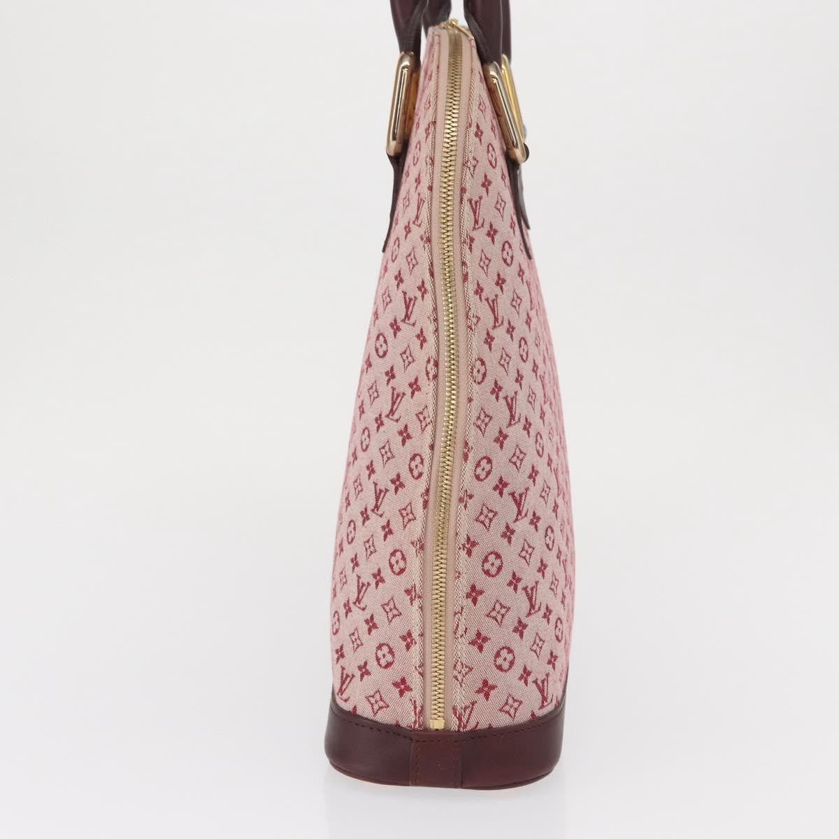 Louis Vuitton Alma Handbag Mini Lin Monogram Red Canvas Handbag