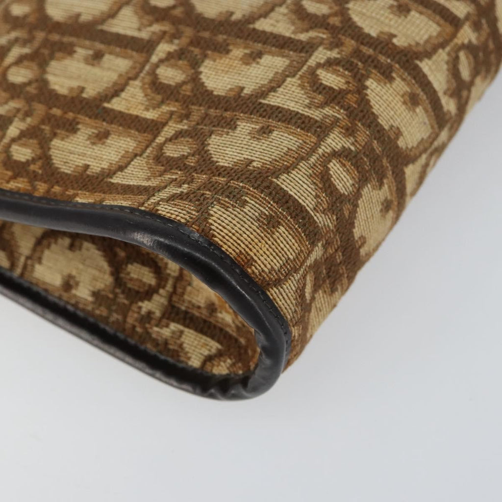 Christian Dior Vintage Trotter Shoulder Bag Canvas Beige Canvas Shoulder Bag Bag (Pre-Owned)