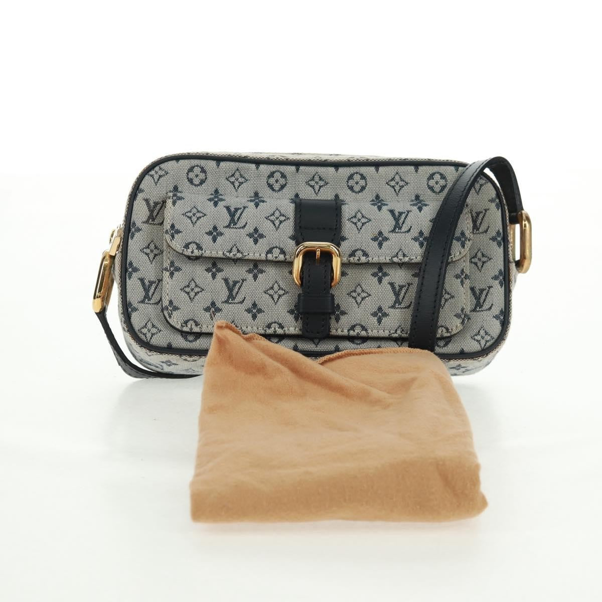 Louis Vuitton Juliette Crossbody Bag Mini Lin Blue Canvas Shoulder Bag