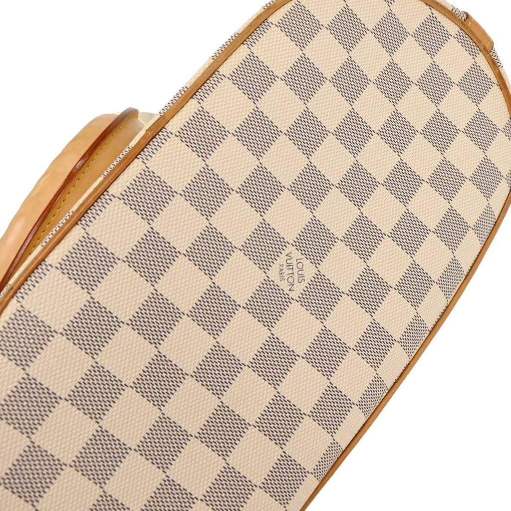 Louis Vuitton Pampelonne Handbag Damier White Canvas Tote Bag