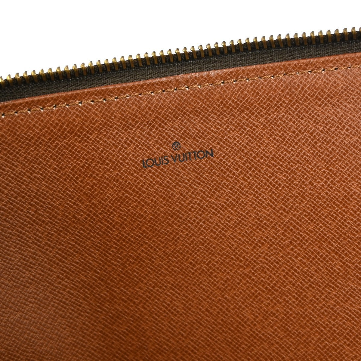 Louis Vuitton Poche Documents Monogram Canvas Brown Canvas Clutche & Pouche Bag