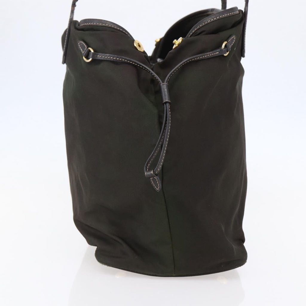 Prada Open Tote Tessuto Khaki Nylon Tote Bag Bag