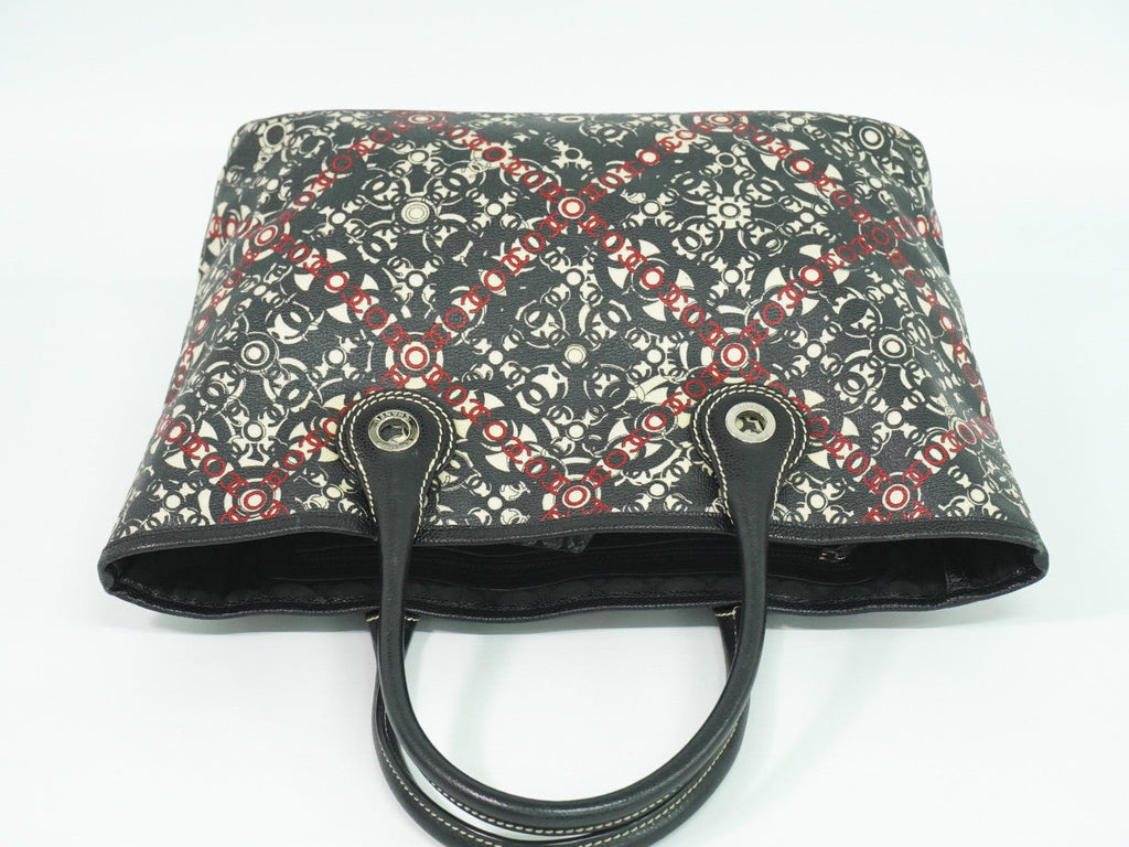 Chanel Optic Coco Tote Printed Coated Canvas With Caviar Multicolour Canvas Tote Bag Bag
