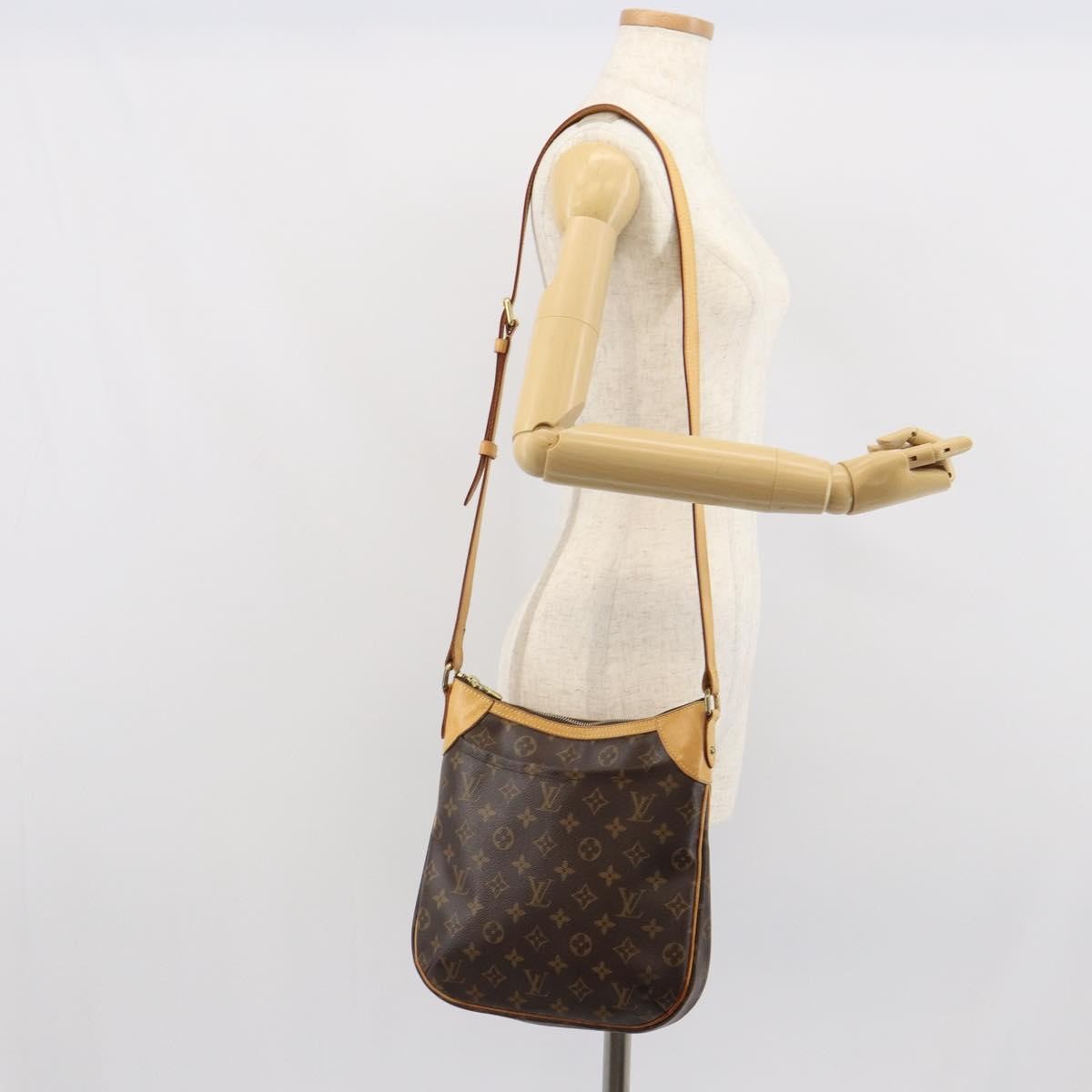 Louis Vuitton Odeon Handbag Monogram Canvas Brown Canvas Shoulder Bag