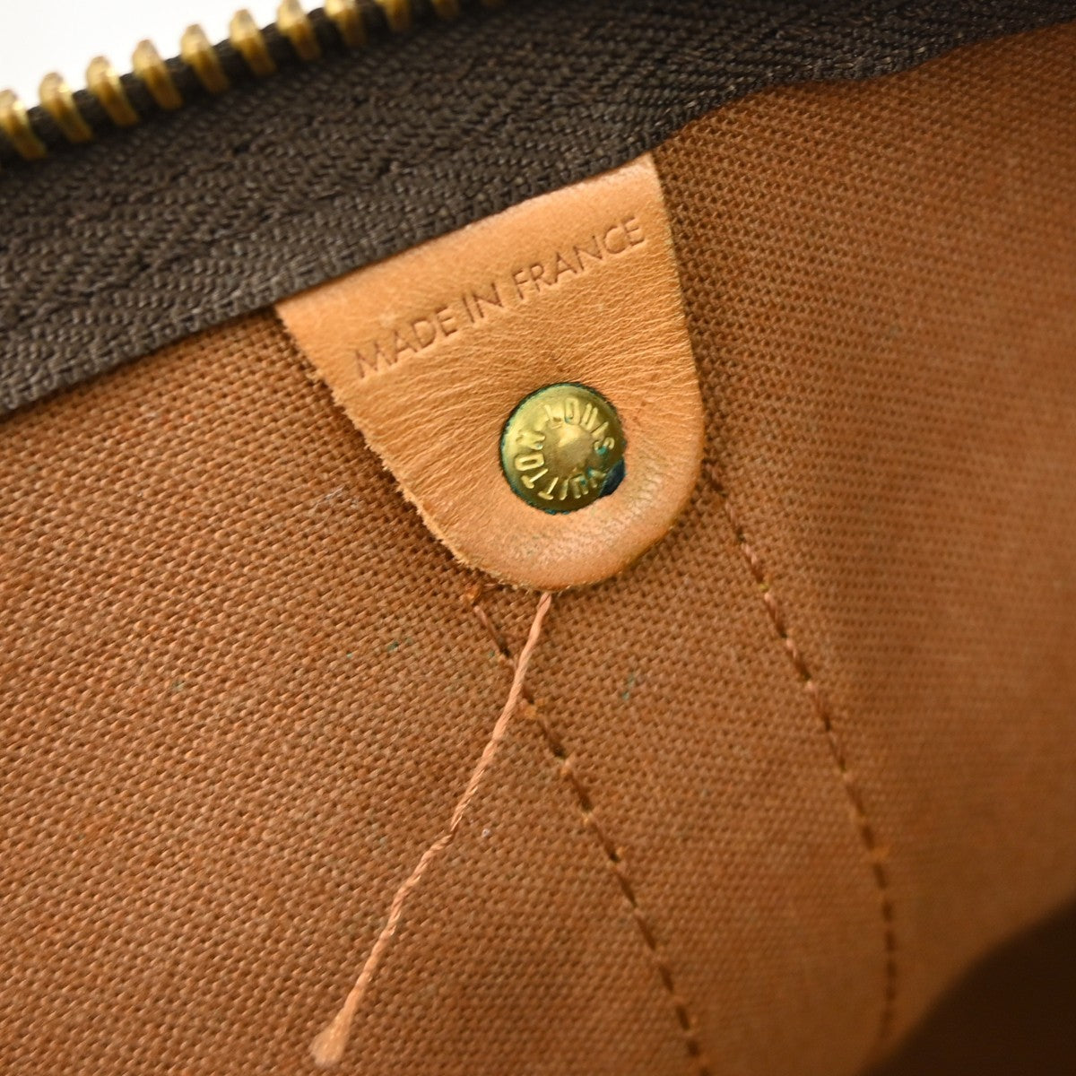 Louis Vuitton Keepall Bag Monogram Canvas Brown Canvas Travel Bag