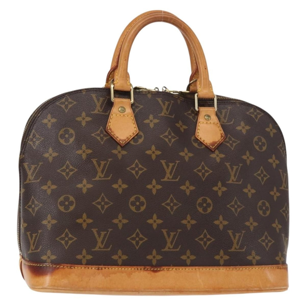 Louis Vuitton Alma Handbag Monogram Canvas Brown Canvas Handbag