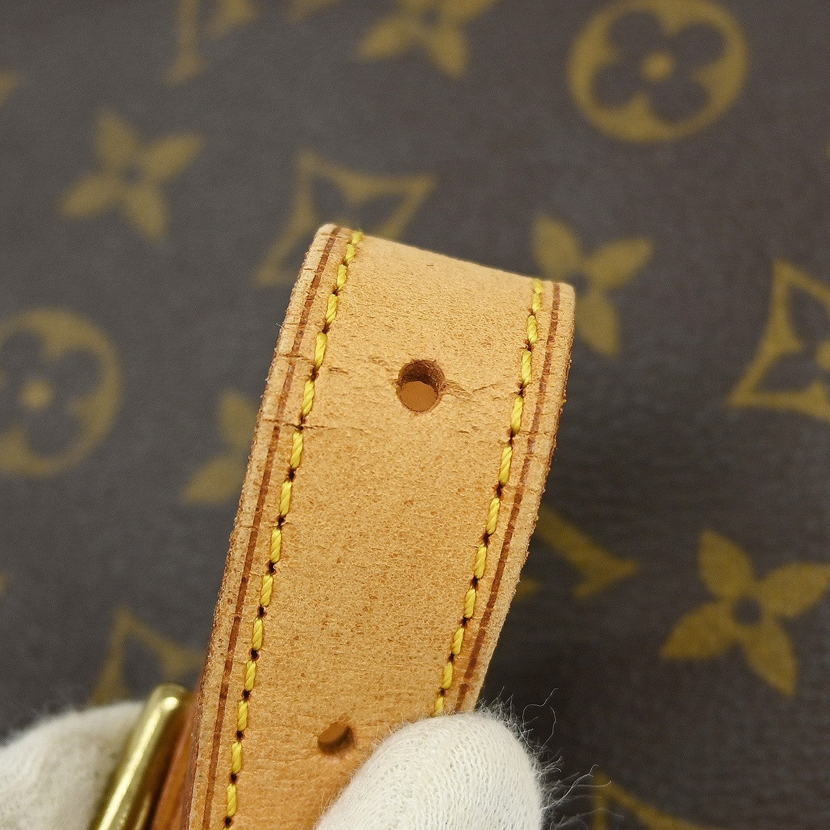 Louis Vuitton Musette Handbag Monogram Canvas Brown Canvas Shoulder Bag
