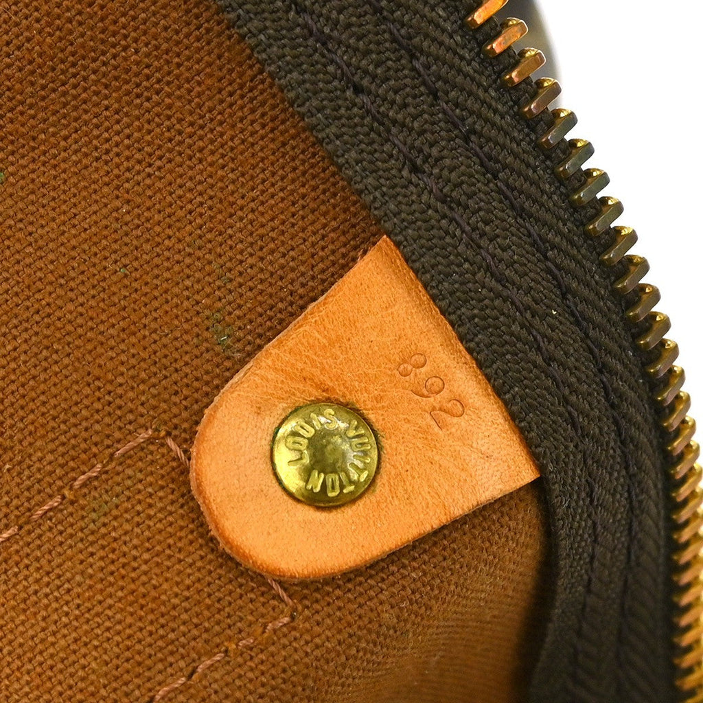 Louis Vuitton Keepall Bag Monogram Canvas Brown Canvas Travel Bag