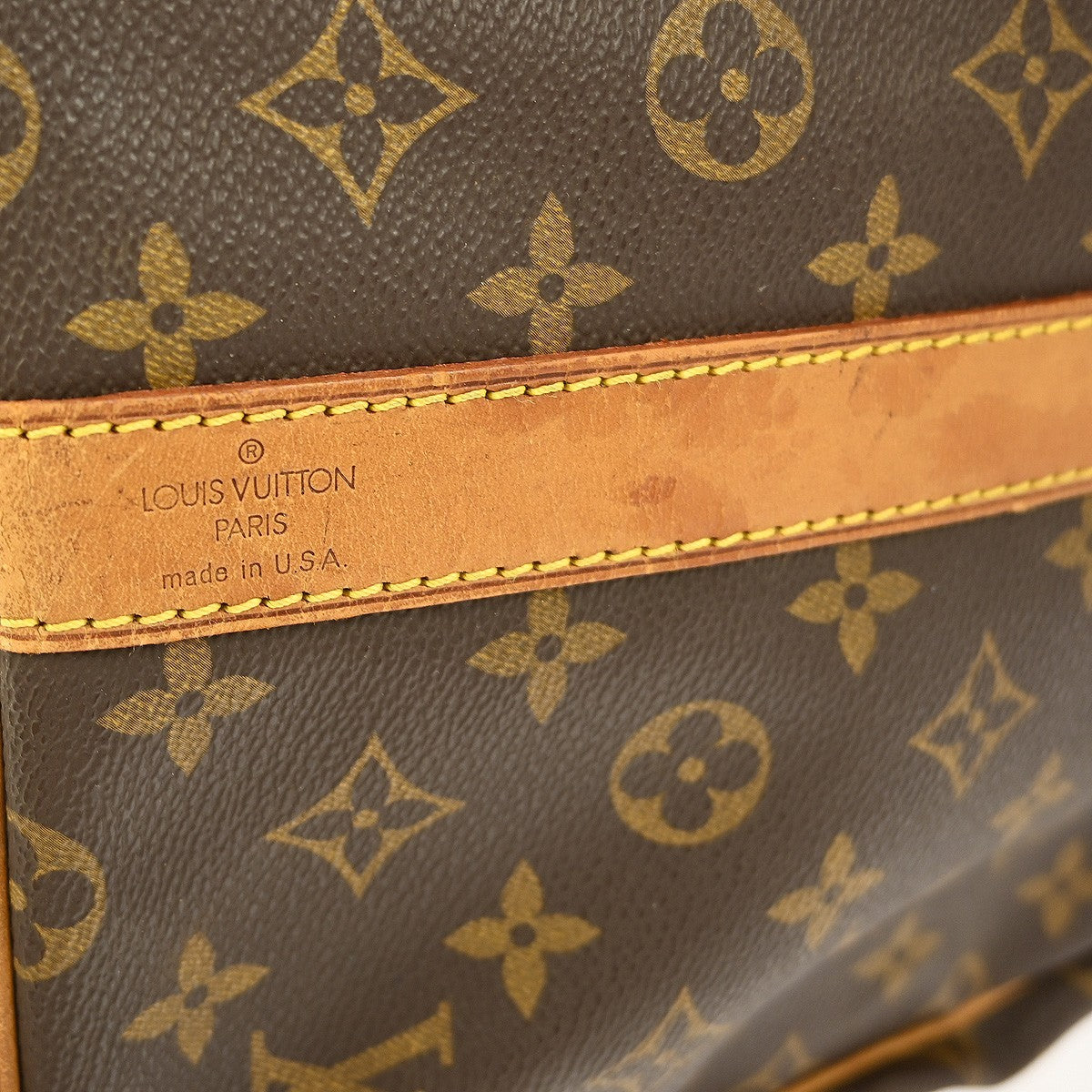Louis Vuitton Keepall Bandouliere Bag Monogram Canvas Brown Canvas Travel Bag