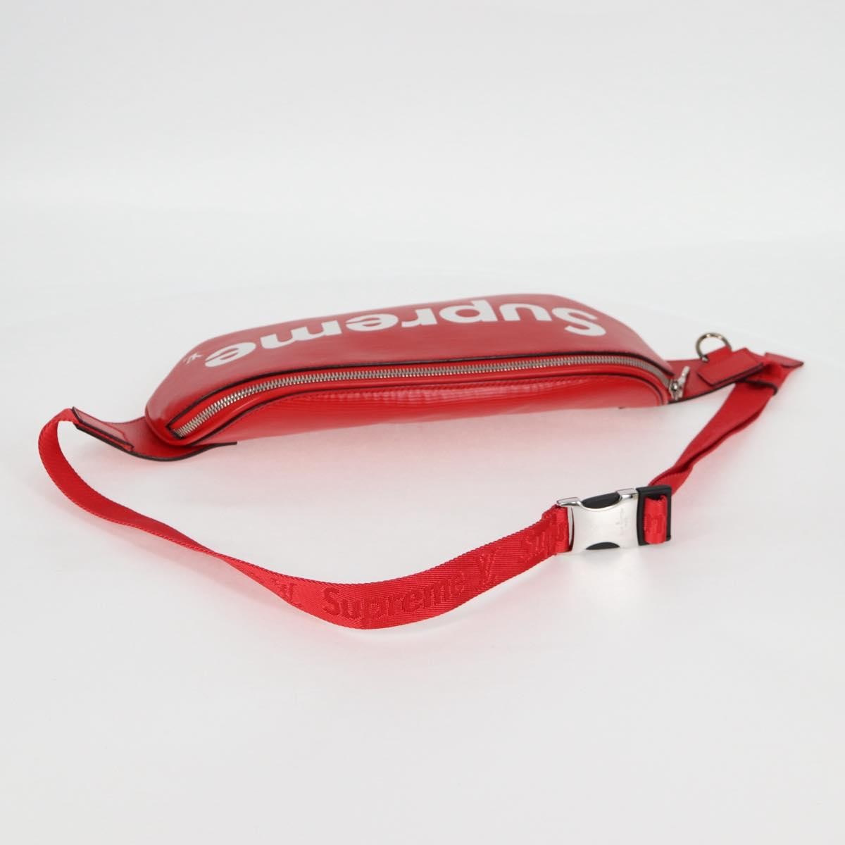 Louis Vuitton Louis Vuitton X Supreme Waist Bag Epi Leather Red Leather Clutche & Pouche Bag