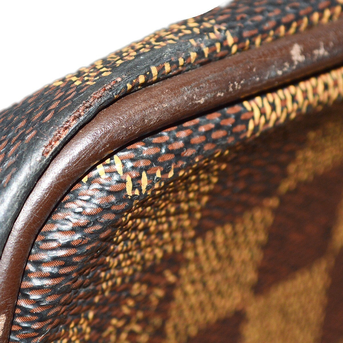 Louis Vuitton Greenwich Travel Bag Damier Brown Canvas Tote Bag