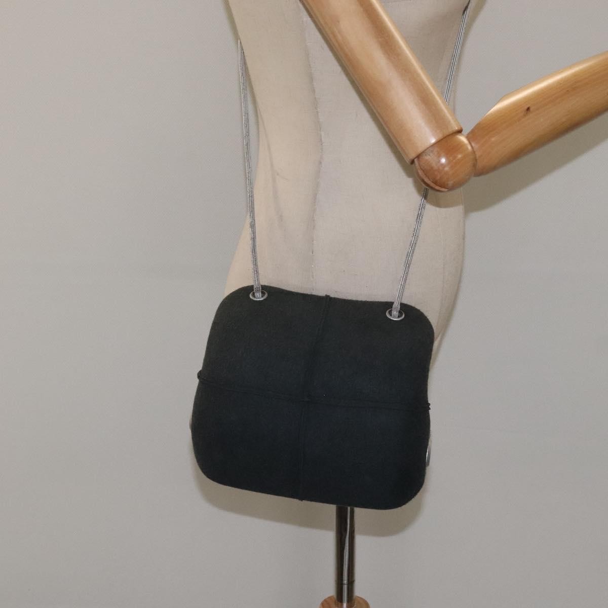 Chanel Millennium Shoulder Bag Felt Gray Synthetic Shoulder Bag Bag