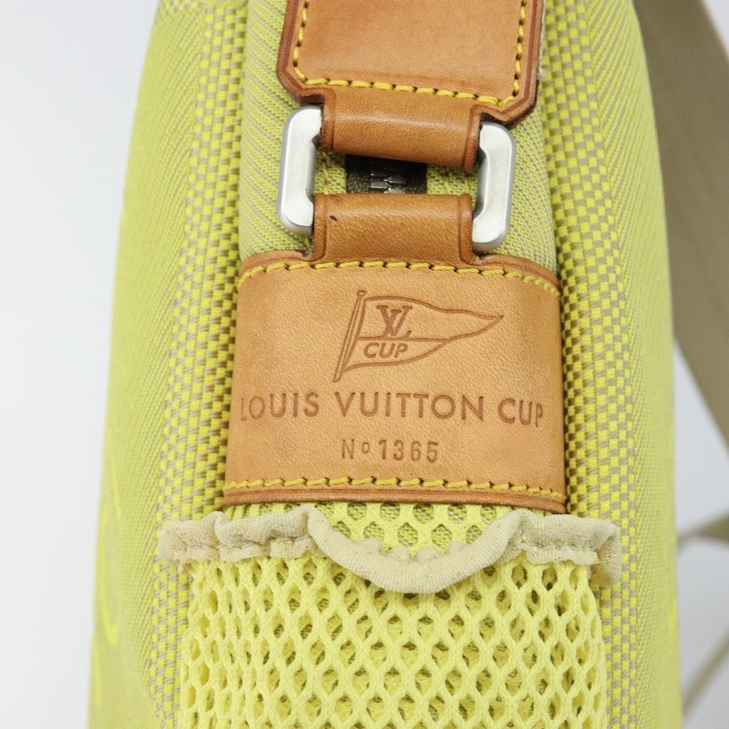 Louis Vuitton Cup Weathery Bag Damier Geant Canvas Yellow Canvas Shoulder Bag