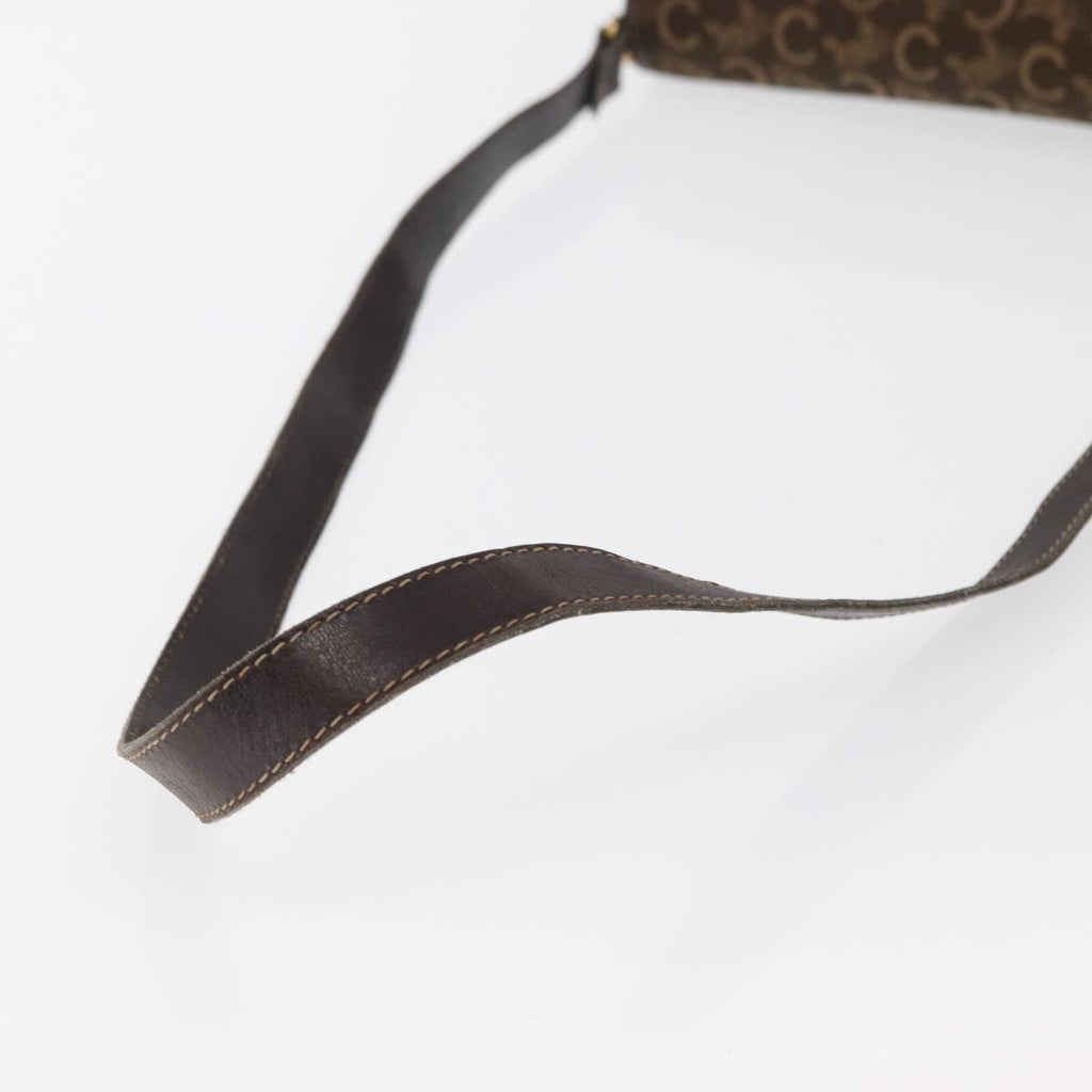 Celine C Sulky Shoulder Bag Canvas Brown Canvas Shoulder Bag Bag