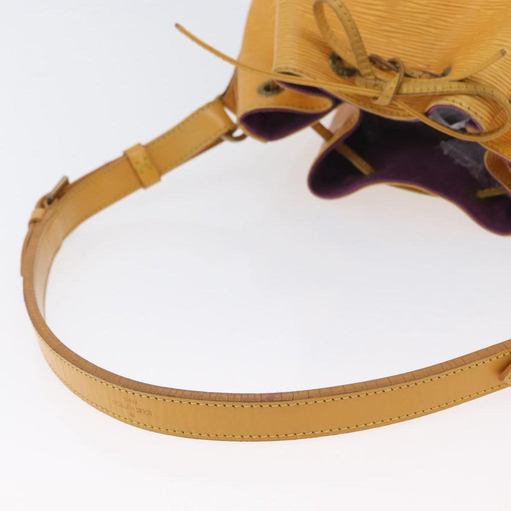 Louis Vuitton Petit Noe Handbag Epi Leather Yellow Leather Shoulder Bag