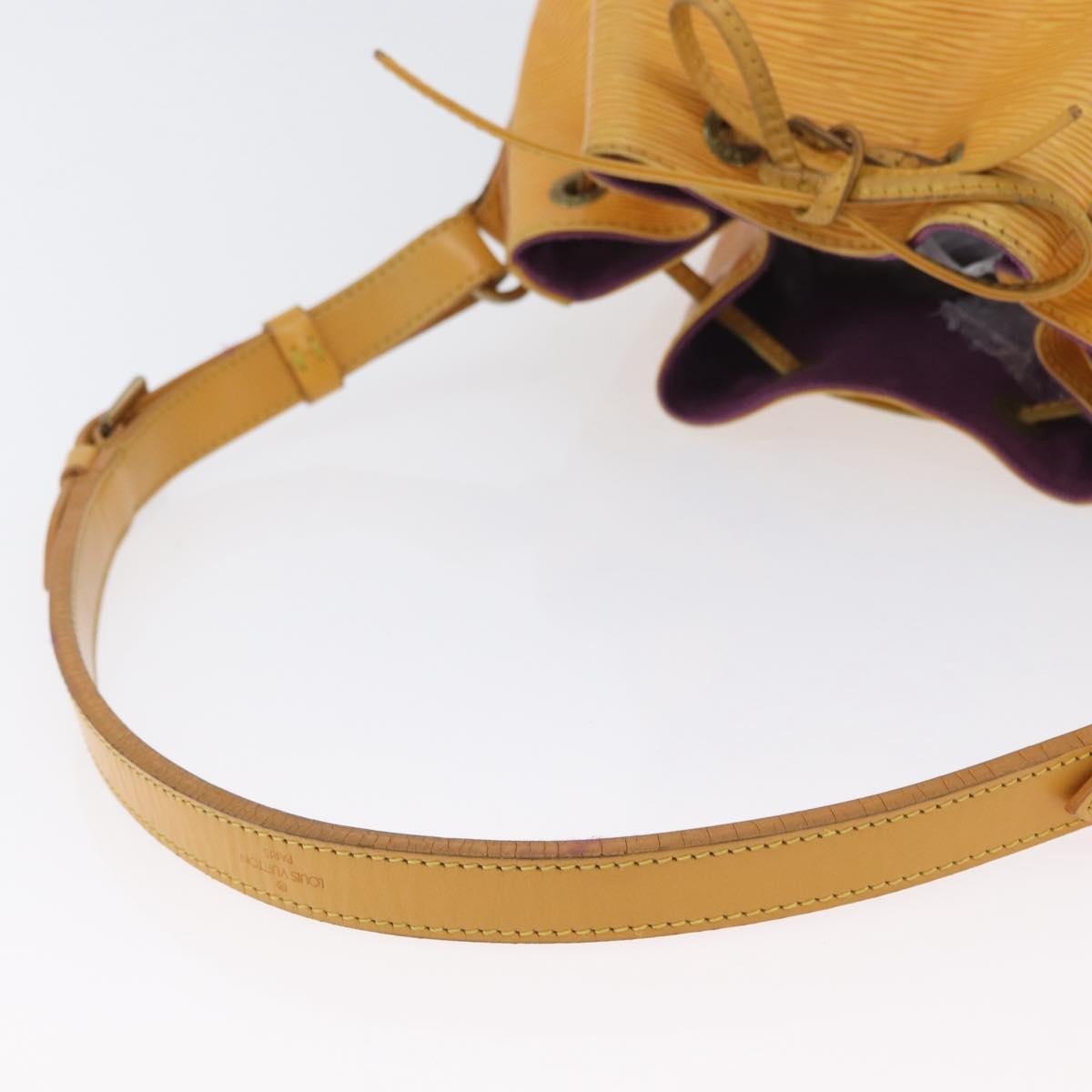 Louis Vuitton Petit Noe Handbag Epi Leather Yellow Leather Shoulder Bag
