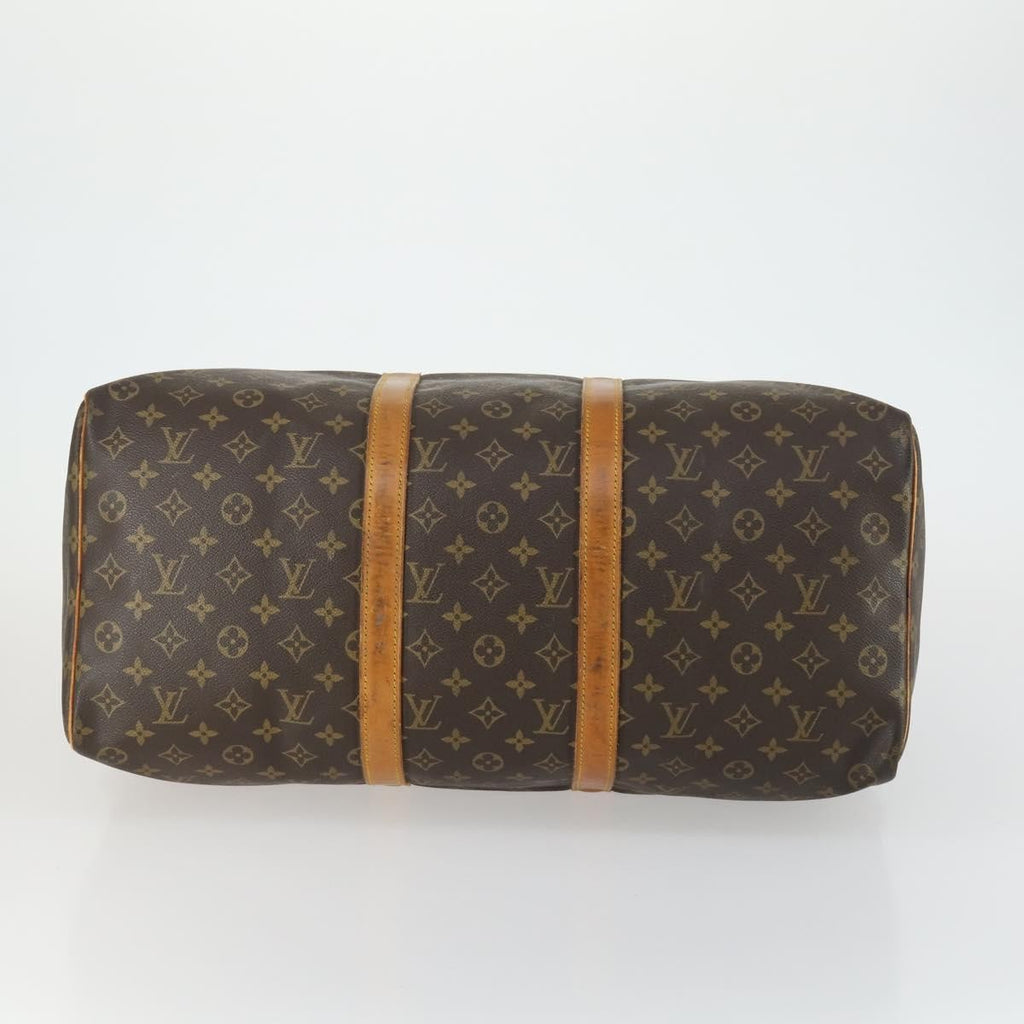 Louis Vuitton Keepall Bag Monogram Canvas Brown Canvas Travel Bag