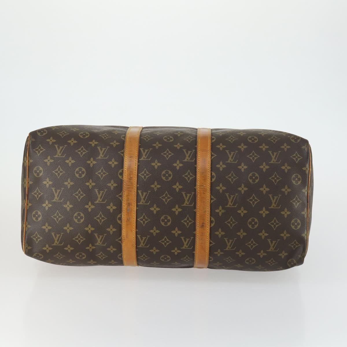 Louis Vuitton Keepall Bag Monogram Canvas Brown Canvas Travel Bag