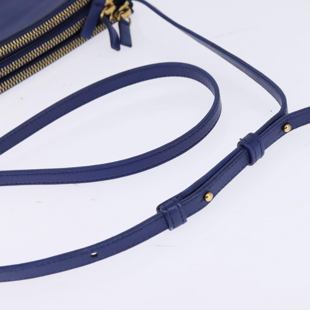 Celine Trio Crossbody Bag Leather Blue Leather Crossbody Bag Bag