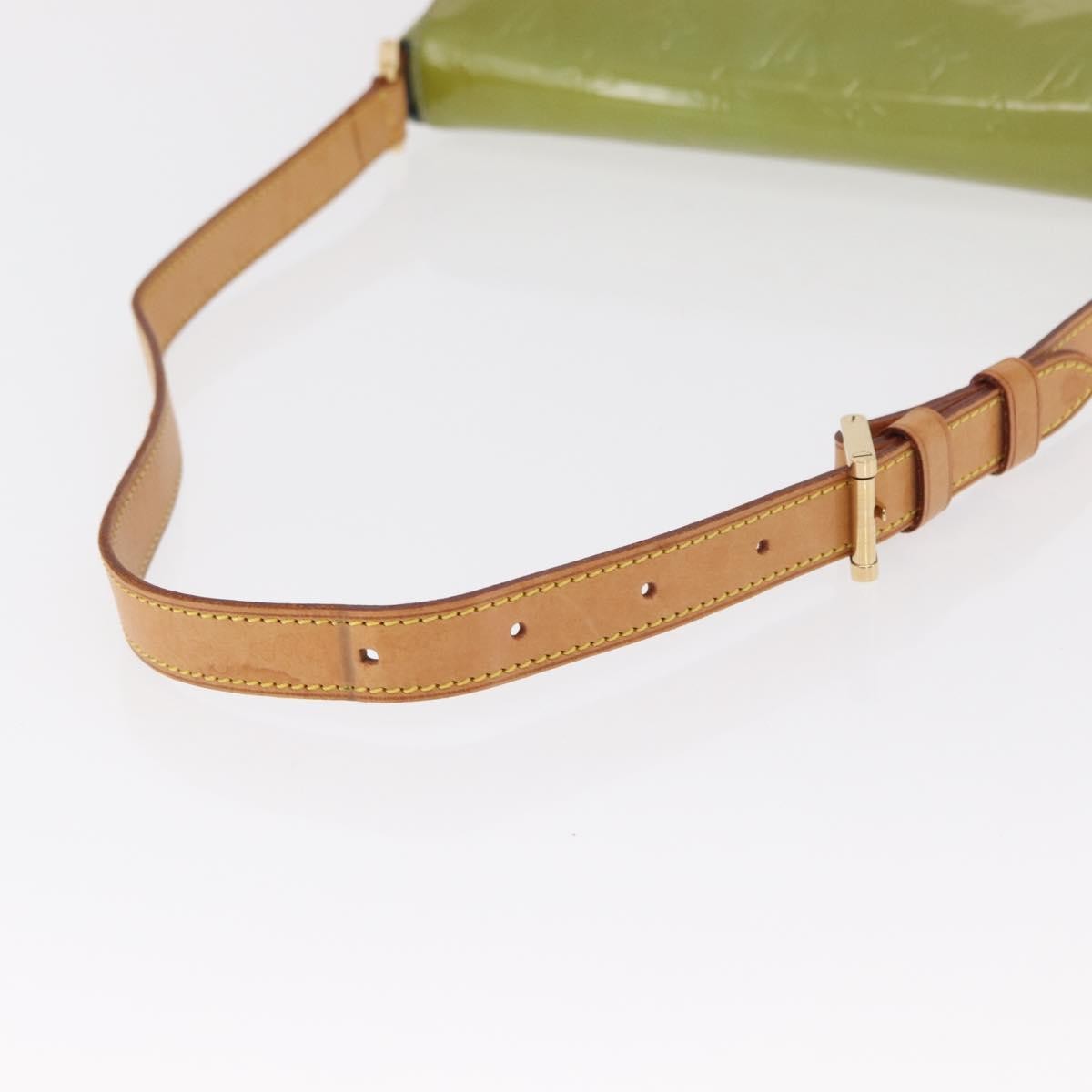 Louis Vuitton Thompson Street Handbag Monogram Vernis Green Patent_Leather Shoulder Bag