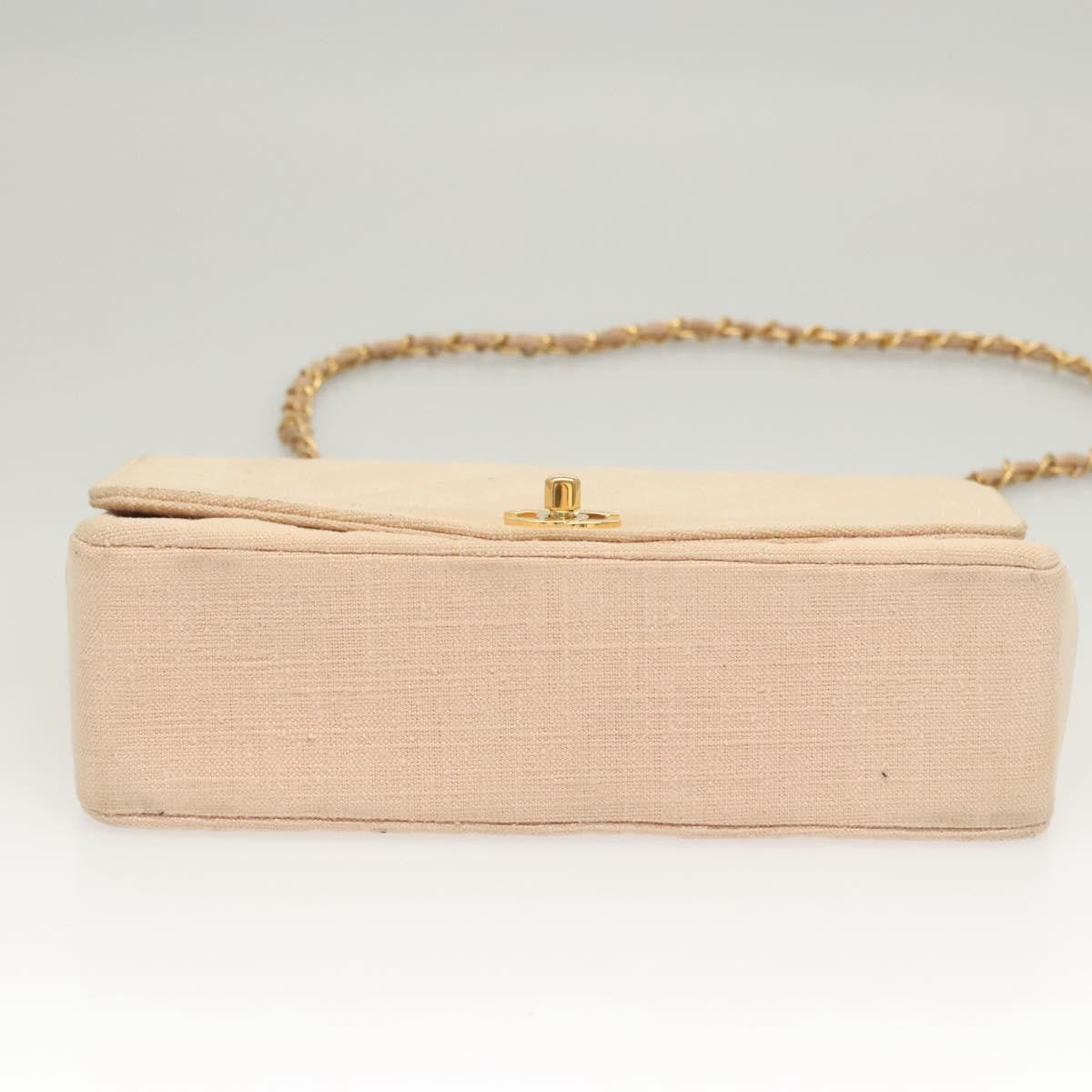 Chanel Vintage Diana Flap Bag Quilted Canvas Pink Canvas Shoulder Bag Bag