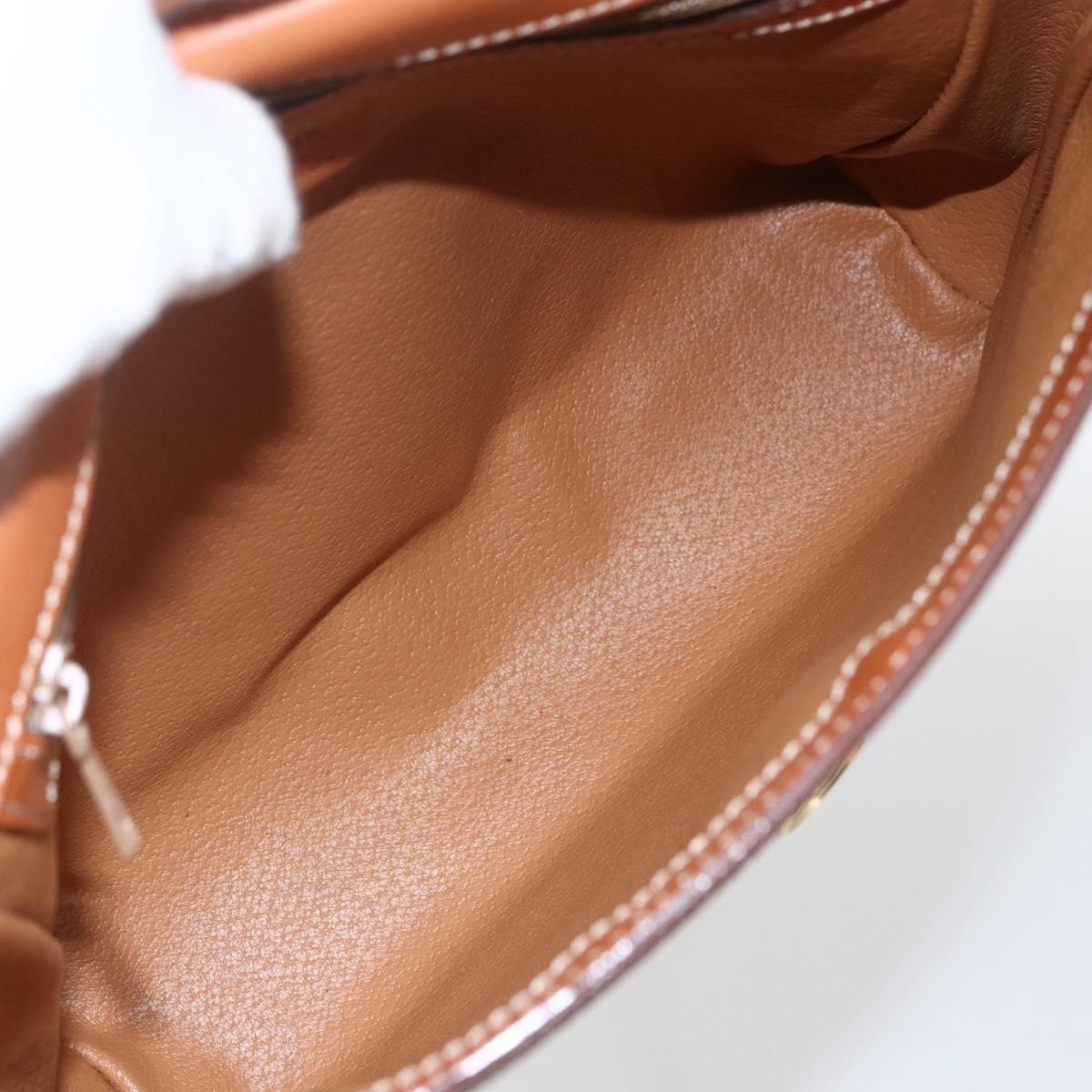 Celine Vintage Macadam Shoulder Bag Canvas And Leather Brown Canvas Shoulder Bag Bag