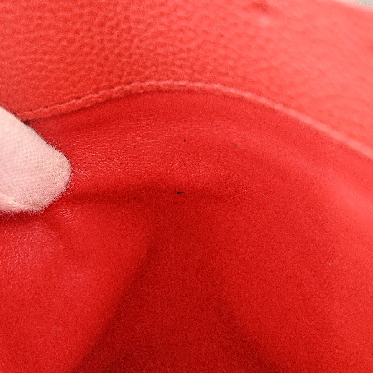 Louis Vuitton City Steamer Handbag Leather Red Leather Tote Bag