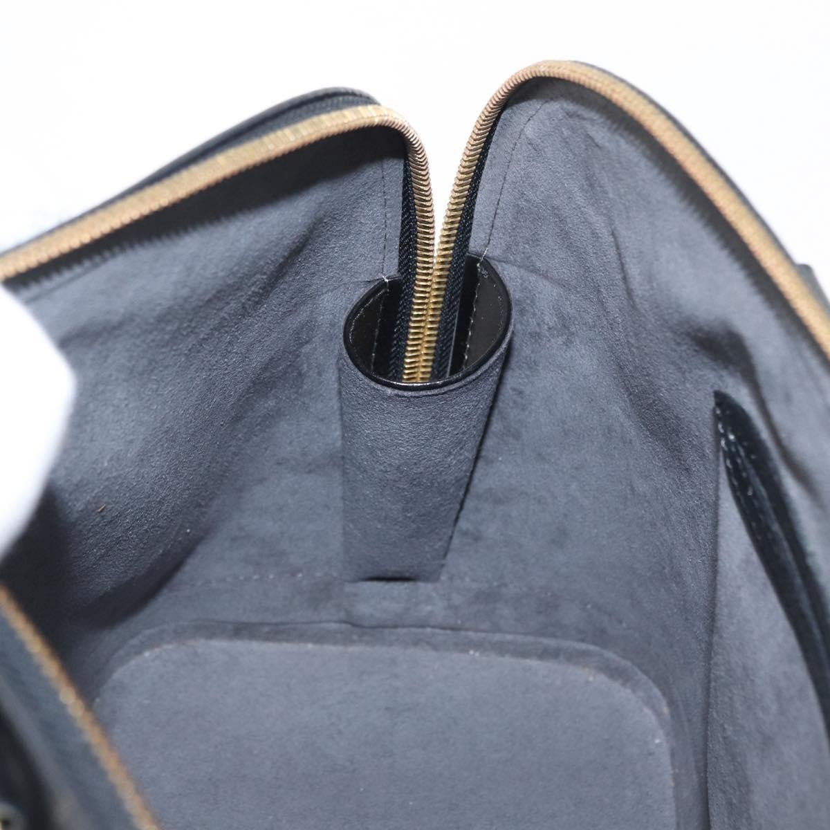 Louis Vuitton Alma Handbag Epi Leather Black Leather Handbag