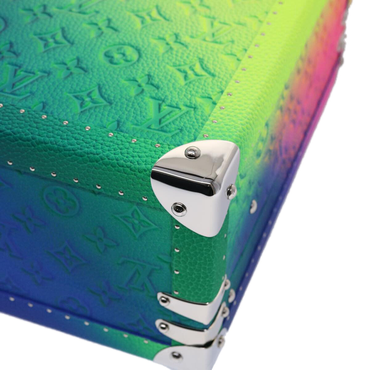 Louis Vuitton Cotteville Trunk Limited Edition Illusion Monogram Taurillon Leather Multicolour Pvc Bag