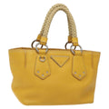 Prada Vintage Handbag Leather Yellow Leather Handbag