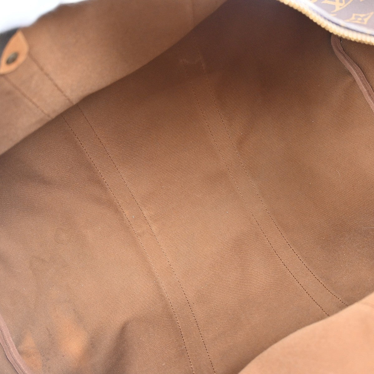 Louis Vuitton Keepall Bandouliere Bag Monogram Canvas Brown Canvas Travel Bag