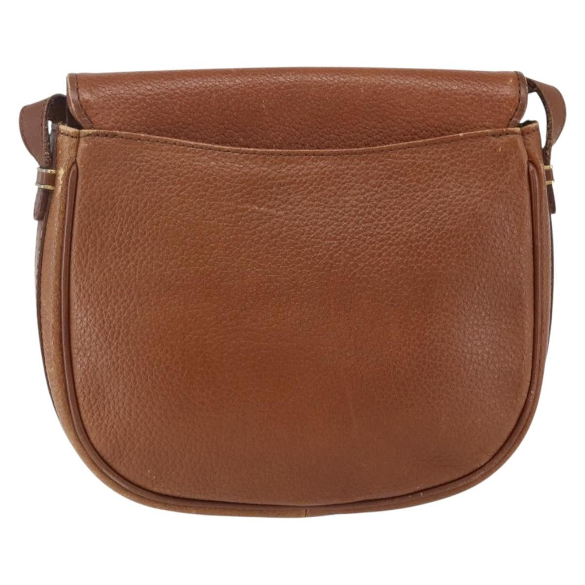 Burberry Vintage Shoulder Bag Leather Brown Leather Shoulder Bag
