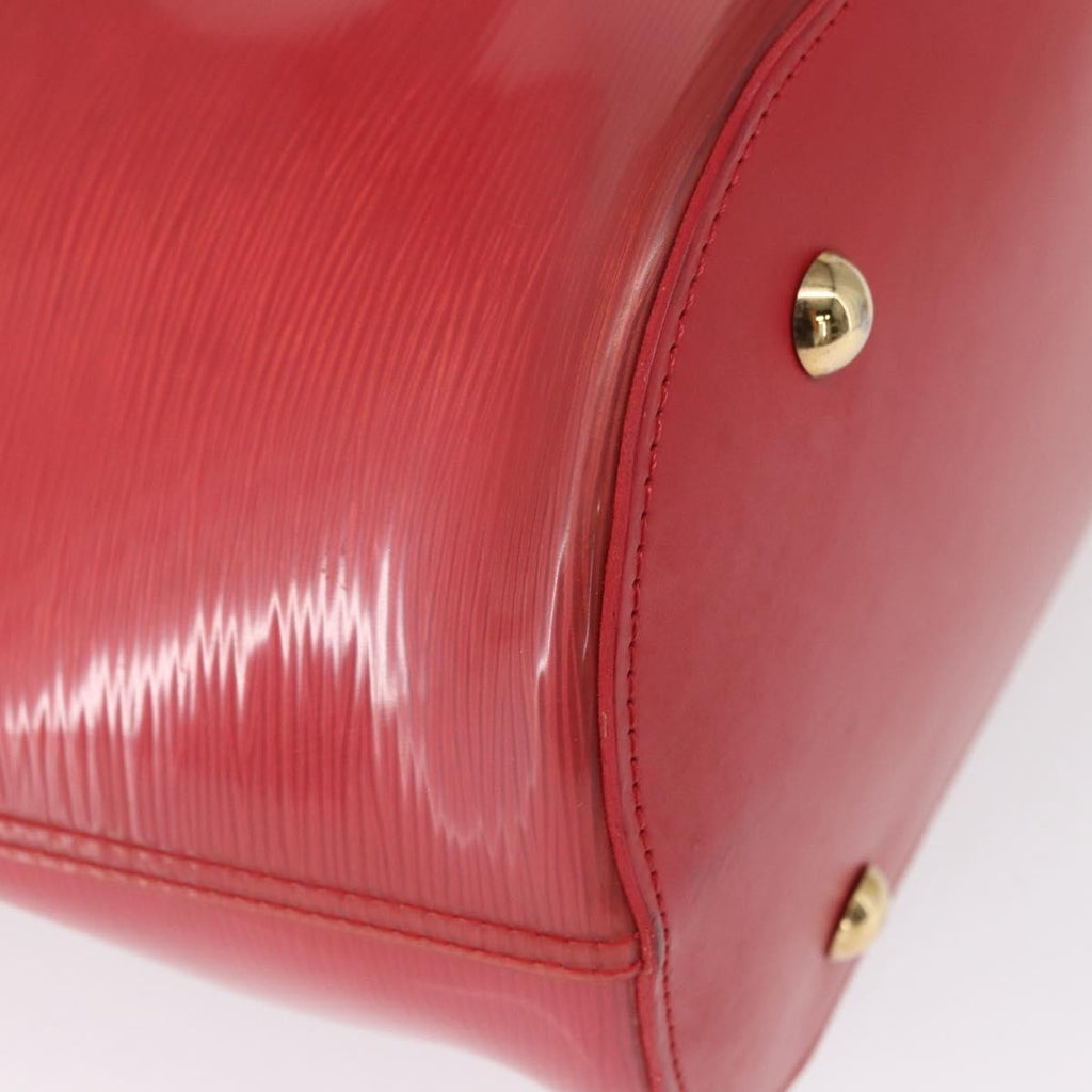 Louis Vuitton Plage Lagoon Bay Handbag Vinyl Epi Leather Red Plastic Tote Bag