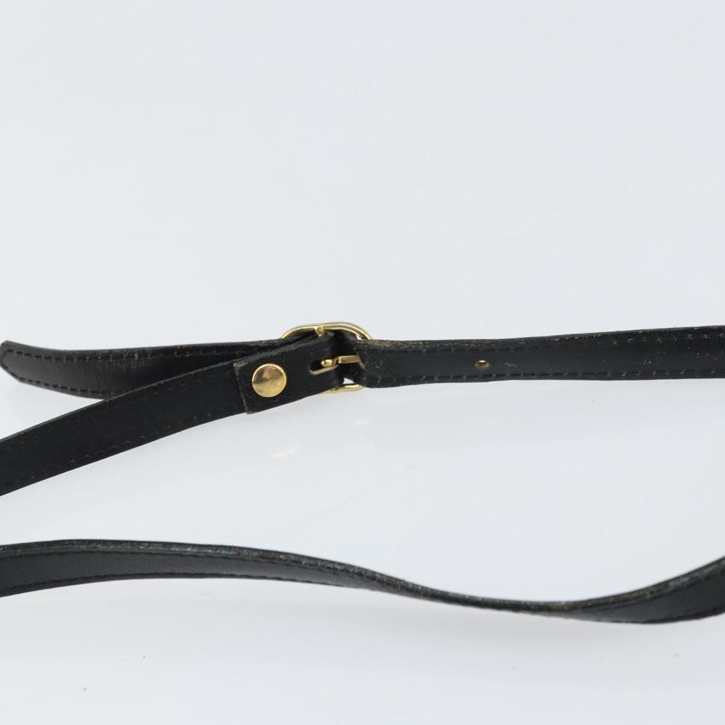 Burberry Vintage Shoulder Bag Leather Black Leather Shoulder Bag