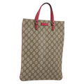 Gucci Joy Plus Flat Tote Gg Coated Canvas Beige Pvc Tote Bag Bag (Pre-Owned)