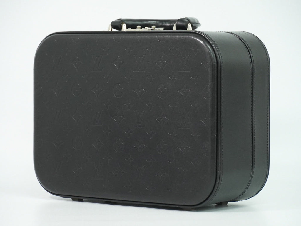 Louis Vuitton Valisette Handbag Monogram Glace Leather Black Patent_Leather Handbag