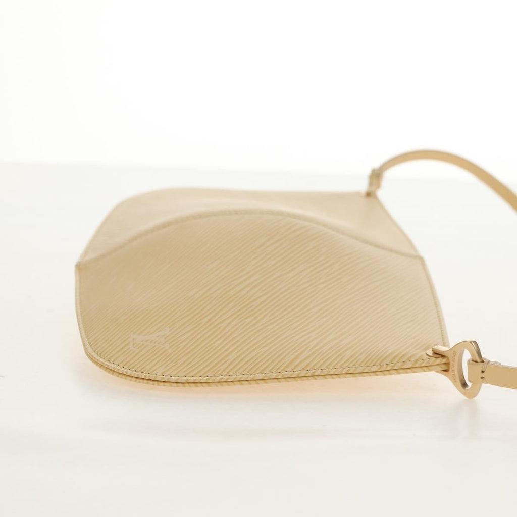 Louis Vuitton Demi Lune Pochette Epi Leather Beige Leather Clutche & Pouche Bag