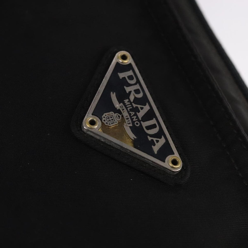 Prada Flat Messenger Bag Tessuto Black Nylon Shoulder Bag Bag