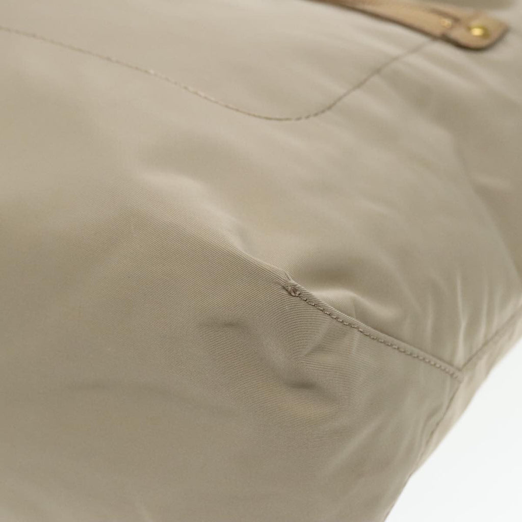 Burberry Blue Label Shoulder Bag Nylon Beige Nylon Shoulder Bag